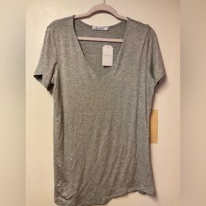 Light Gray V-Neck Tee